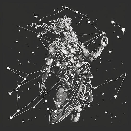 Baldur, celestial constellation in the night sky