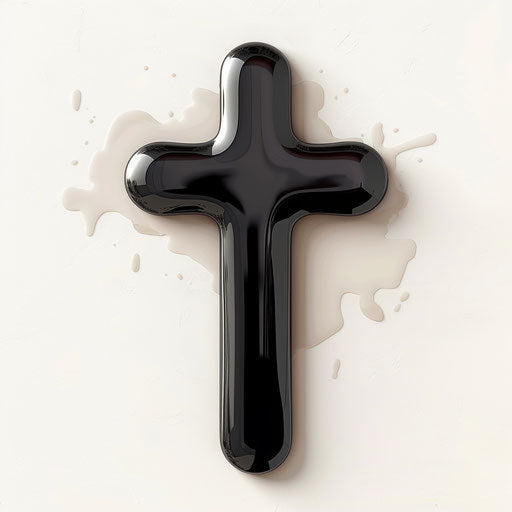 Ash Wednesday clipart in a photo realistic style on flat white background