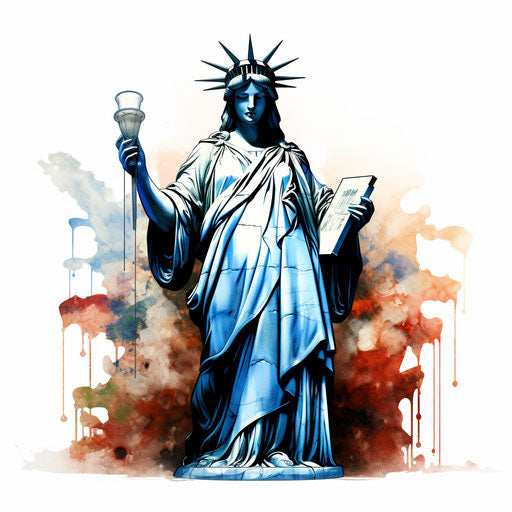 Democracy clipart in the style of Chiaroscuro Art