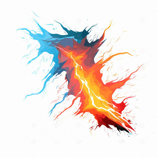 Thunder illustration in Oil painting style