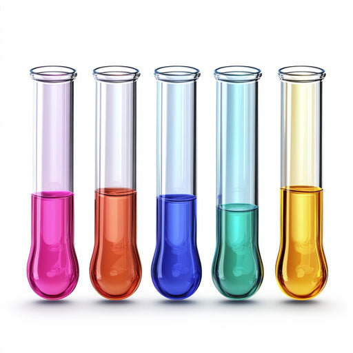 Realistic illustration of test tubes, high resolution, isolated