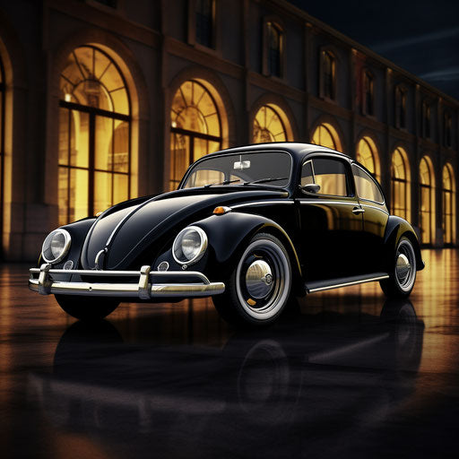 Luxury variant of classic car Volkswagen Beetle with high-end finishes