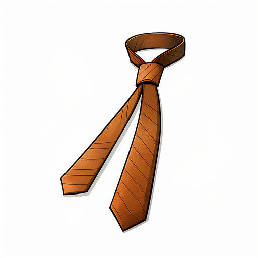Tie clipart in the style of Chiaroscuro Art
