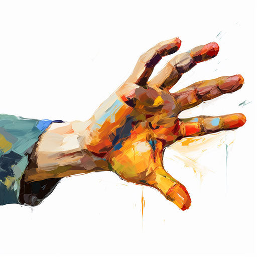 Hand illustration in the style of Impressionistic Art