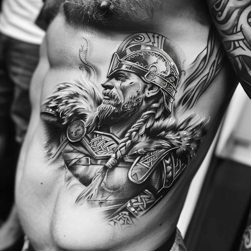 Viking warrior - men's tattoo style