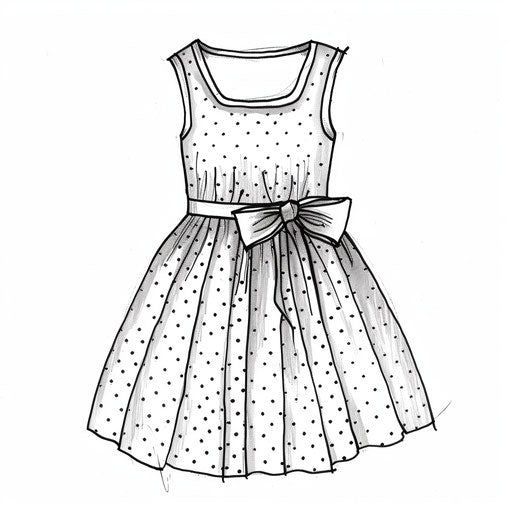 Cheerful polka dot sundress for kids, perfect for summer
