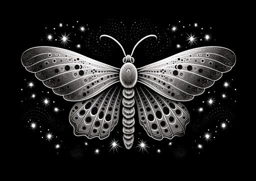 Radiant Moth Tattoo Design Kit