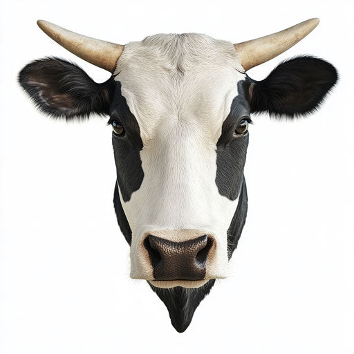 3D photo realistic cow head