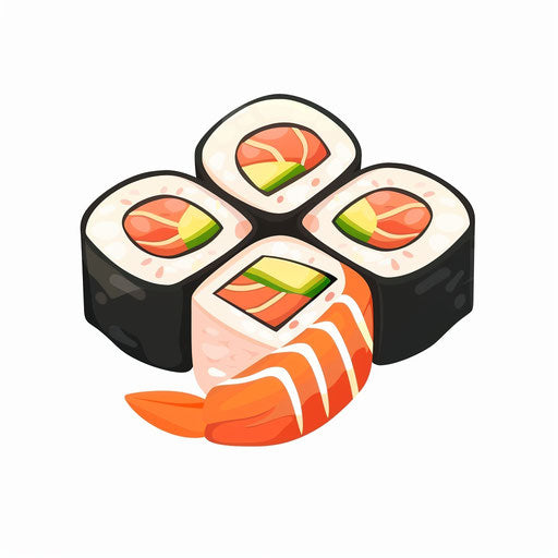 Sushi roll, mobile game icon