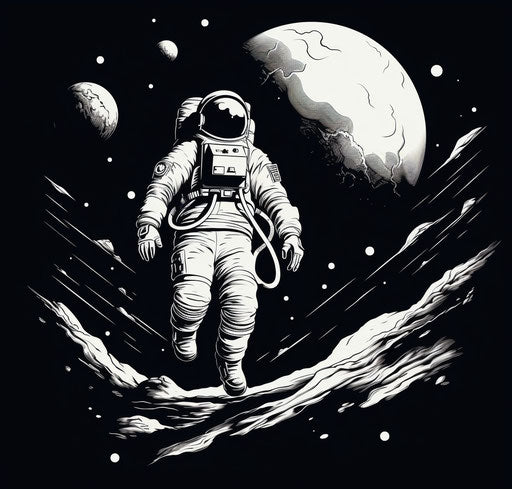 Astronaut illustration for your spacecraft
