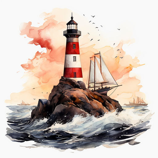 Cape clipart in the style of Oil painting, on a white background