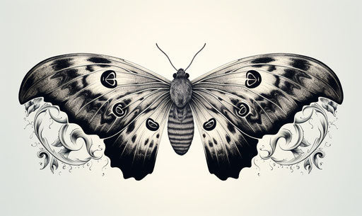 Moth Tattoo Vector Art