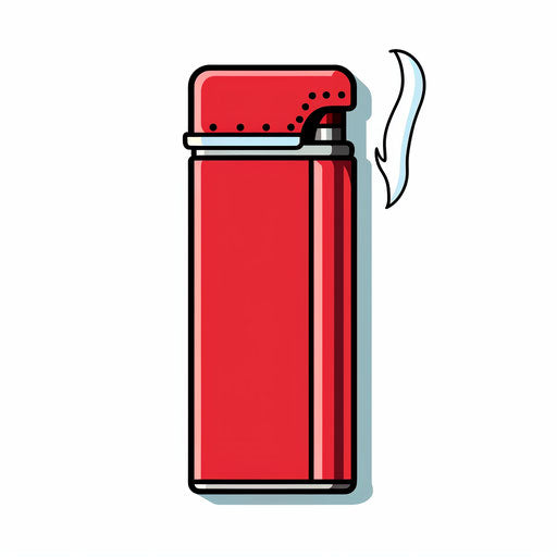 Lighter illustration in Minimalist style, on white background