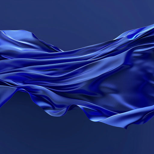 Realistic unity clipart shining on flat royal blue background