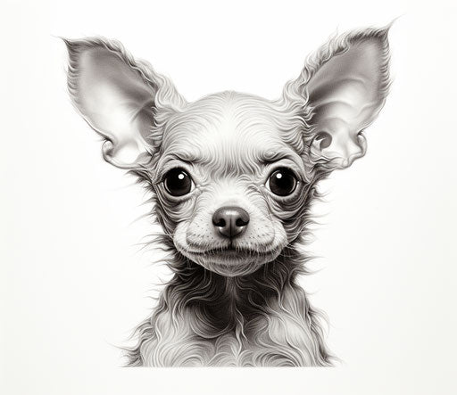 Cuke chihuahua print 4x6 11 x 14 inches