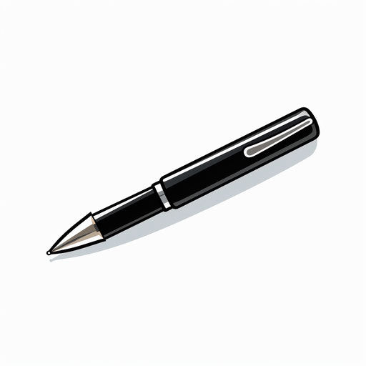 Pen clipart in Minimalist style, on white background