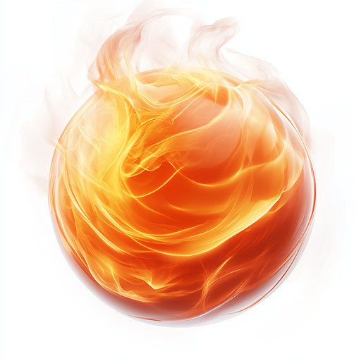 3D energy in photo realistic style with a flat white background, isolated clipart