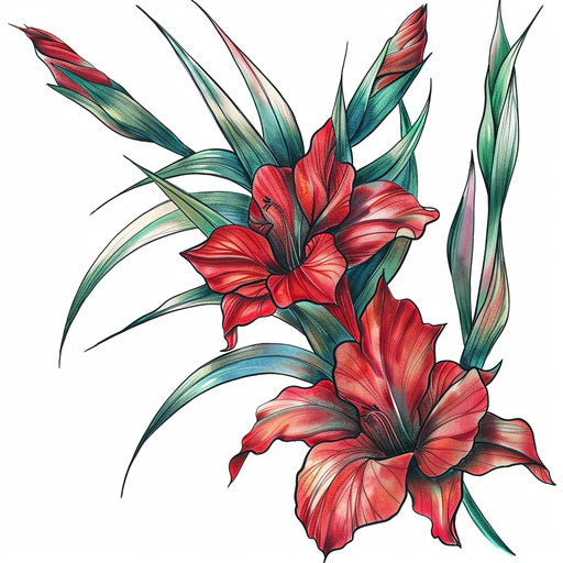 Gladiolus Master Tattoo Designs