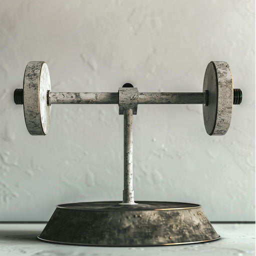Weight illustration with random background, vintage filter
