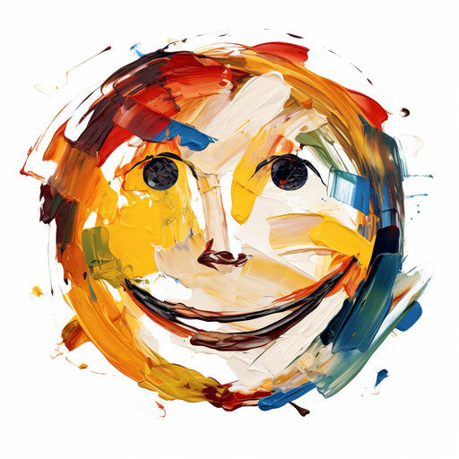 Cheerful illustration in the style of oil painting
