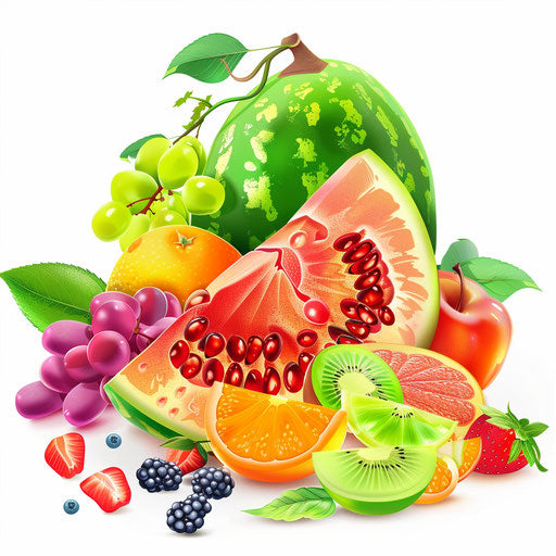 Realistic August clipart on a flat and white background