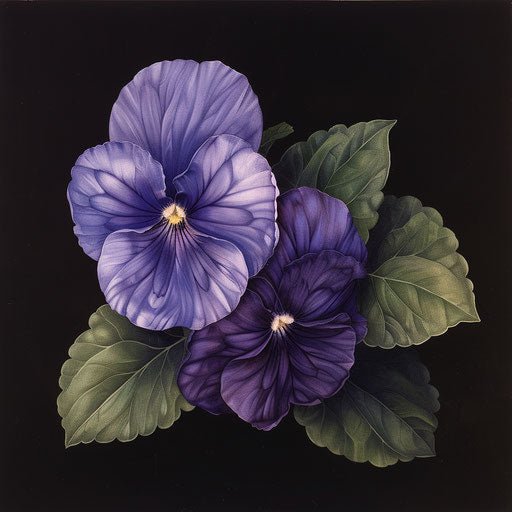 Examples of the violet flower