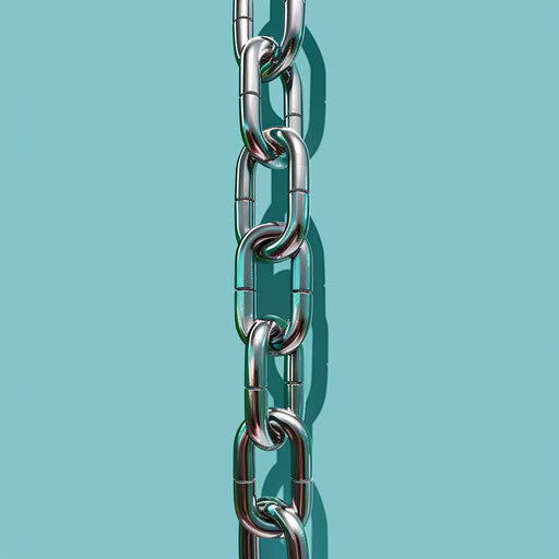 Chain clipart with random flat background