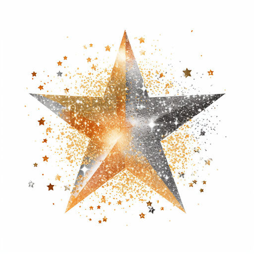 Sparkle in Minimalist style, white background