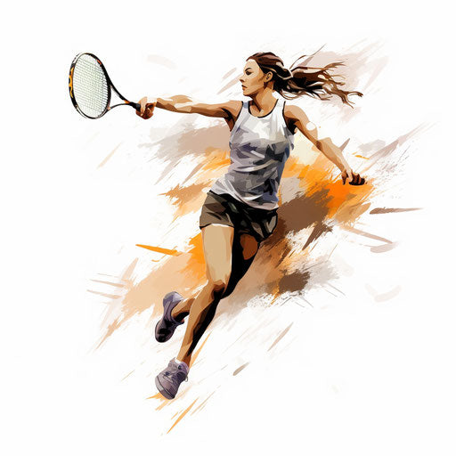 Badminton clipart in the style of Chiaroscuro Art, on a white background