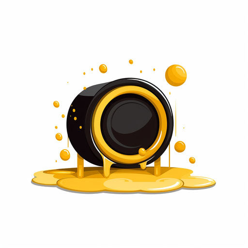 Oil clipart in Minimalist style, on white background