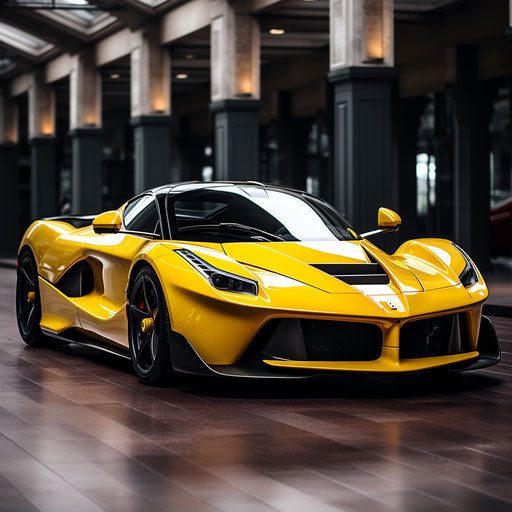 LaFerrari classic bright yellow
