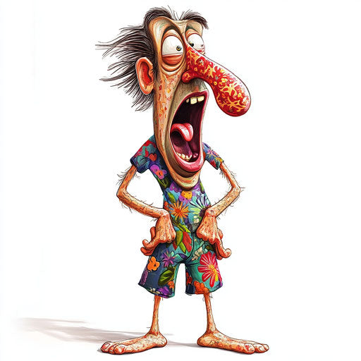 Expressive Patient Caricature Clipart to Enliven Spaces