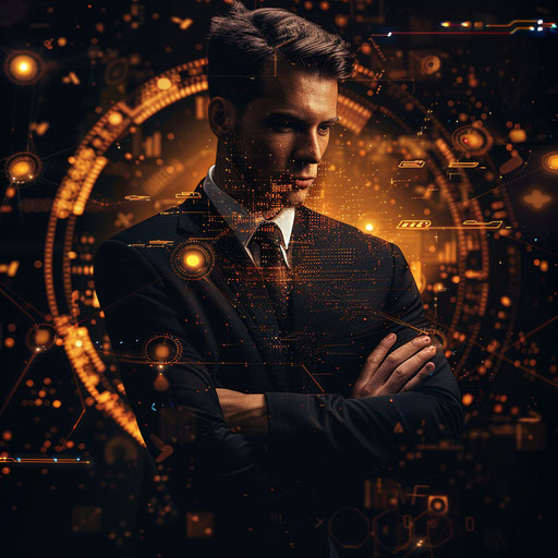 Image of a business man with an innovative tech start-up vibe