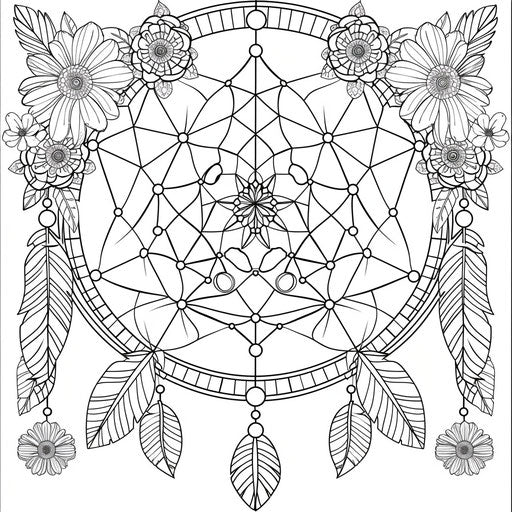 Dream catcher with feathers and beads, perfect for kids.