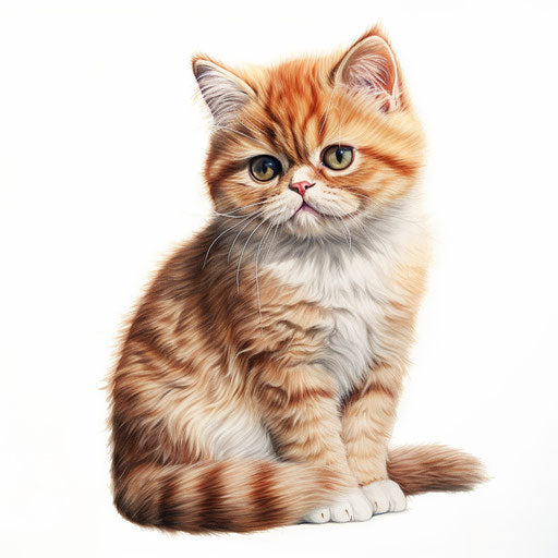 Exotic Shorthair cat sketch
