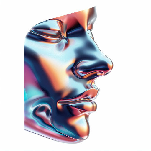 Ultra-realistic nose clipart on flat and white backdrop