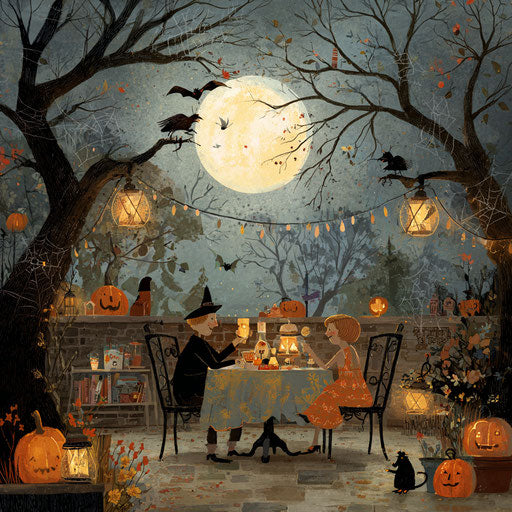 Festive and Whimsical Halloween Atmosphere
