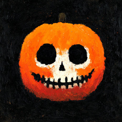 Halloween Vibes: Sinister yet Playful Pumpkin Scene