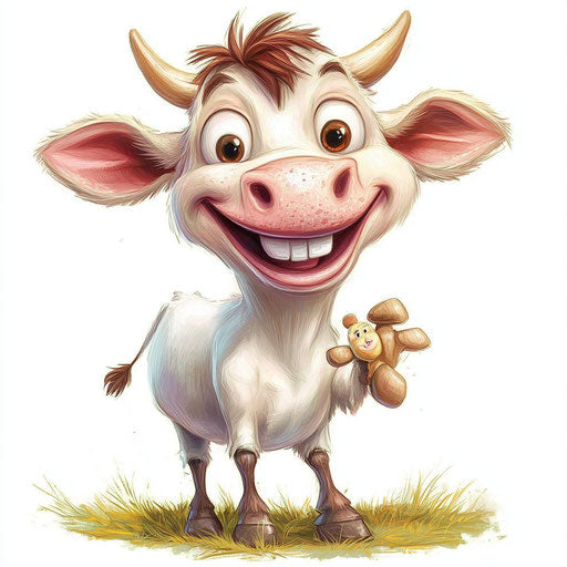 Humorous caricature of farm animals with human characteristics
