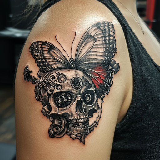 Skull Butterfly Tattoo Tattoo Sketch Collection