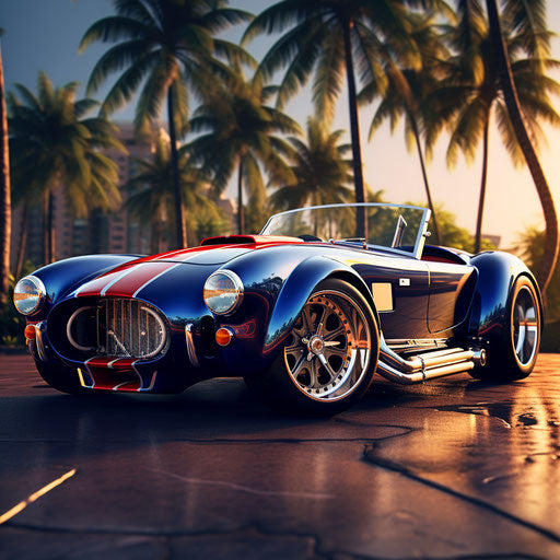 Lowered car with hydraulic system