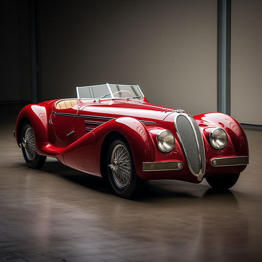 Convertible sports car Alfa Romeo 8C 2900B Touring (1937)