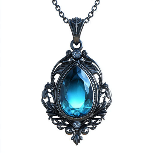 Realistic clipart of a pendant, high resolution, no background, isolated