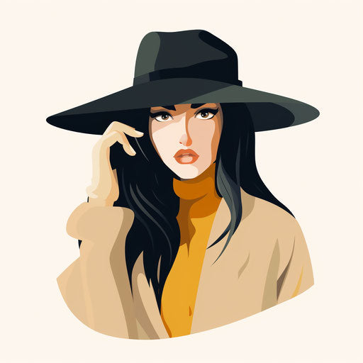 Mystery clipart in Minimalist style, on white background