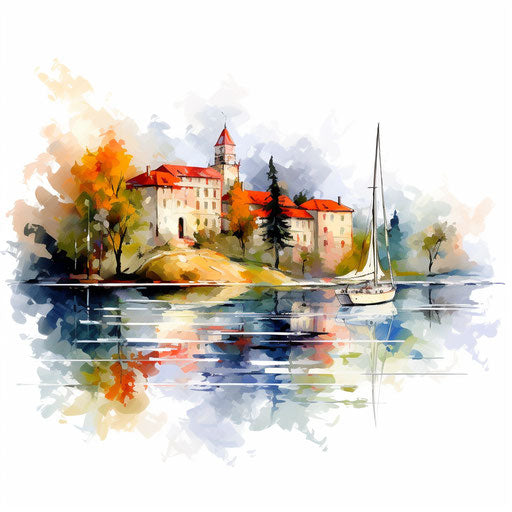 Beautiful clipart in the style of Impressionistic Art