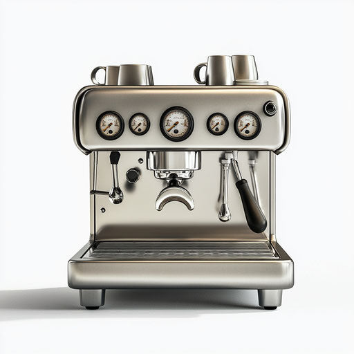 Realistic espresso machine, high resolution, isolated