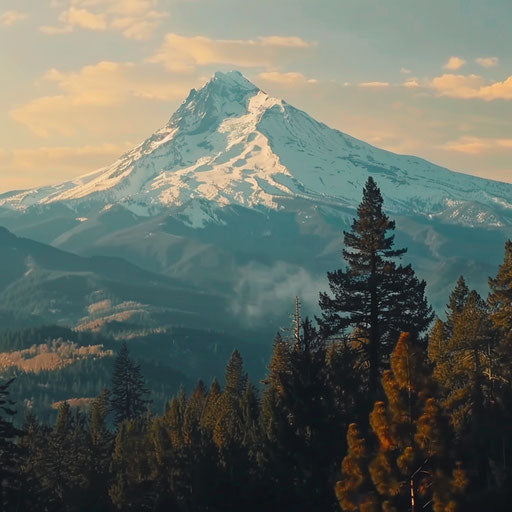 Stunning live camera shot of Mount Hood in Oregon