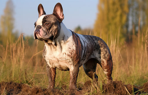 French bulldog standing in the grass