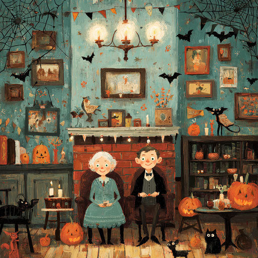 Festive and Whimsical Halloween Atmosphere