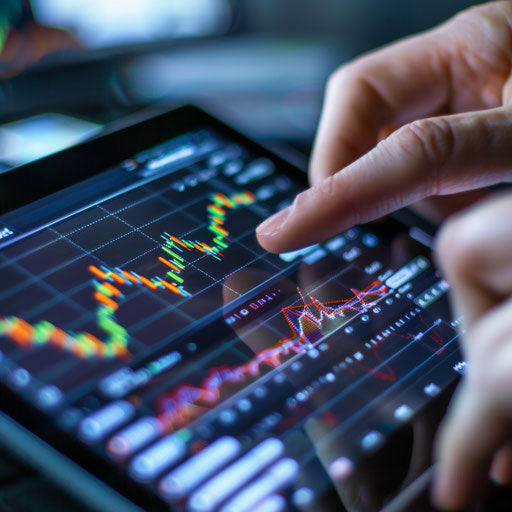 Analyzing financial data on tablet